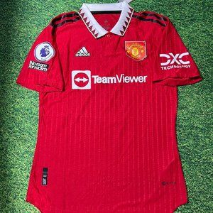 Manchester United Home Authentic Shirt 2022-23 with Ronaldo 7 printing
